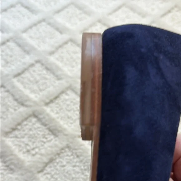 Margaux Blue Suede Flats Versatile Everyday Comfort 9 - Picture 4 of 5